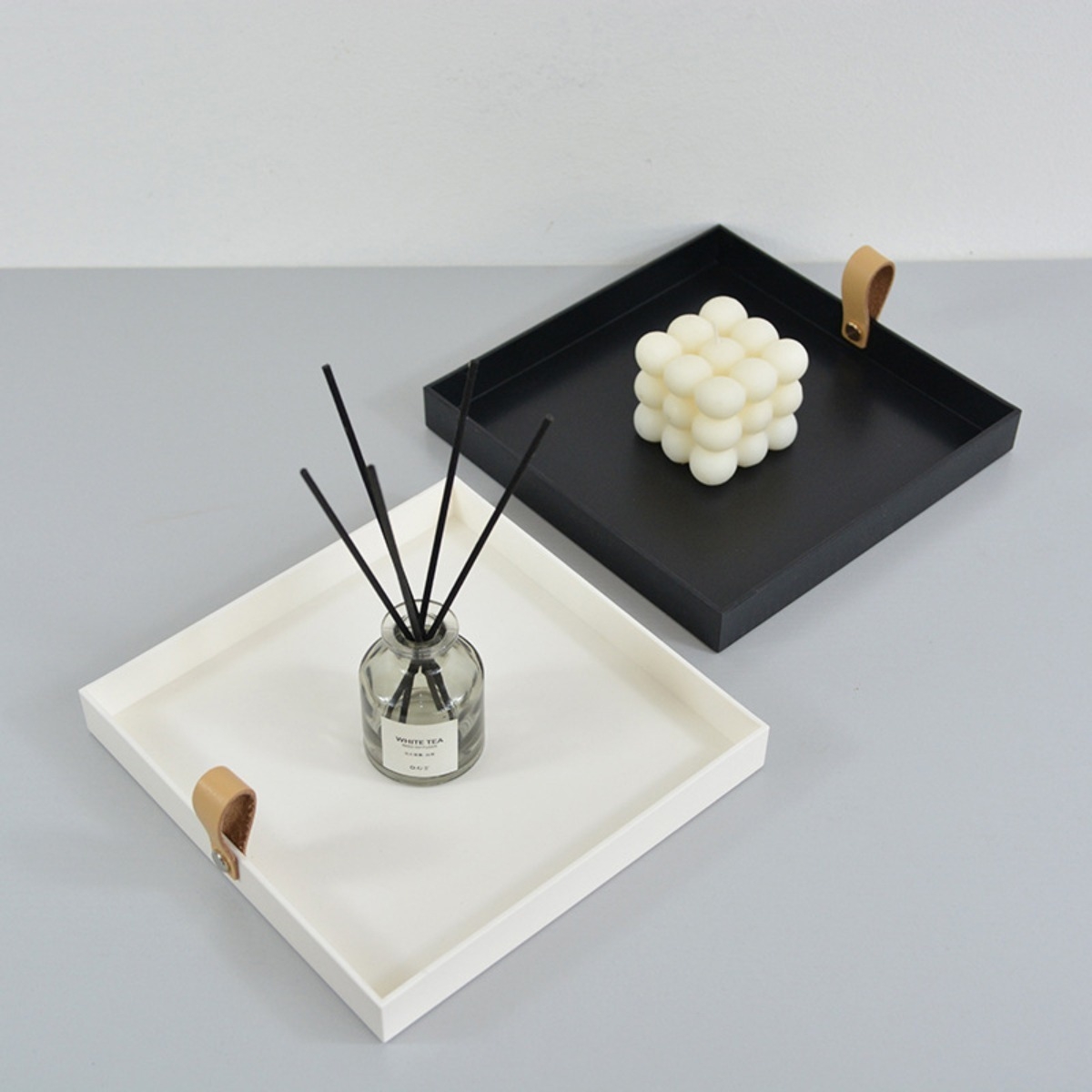 Bandeja Organizadora Centro De Mesa Nordica Asa Decorativa - Imagen 5