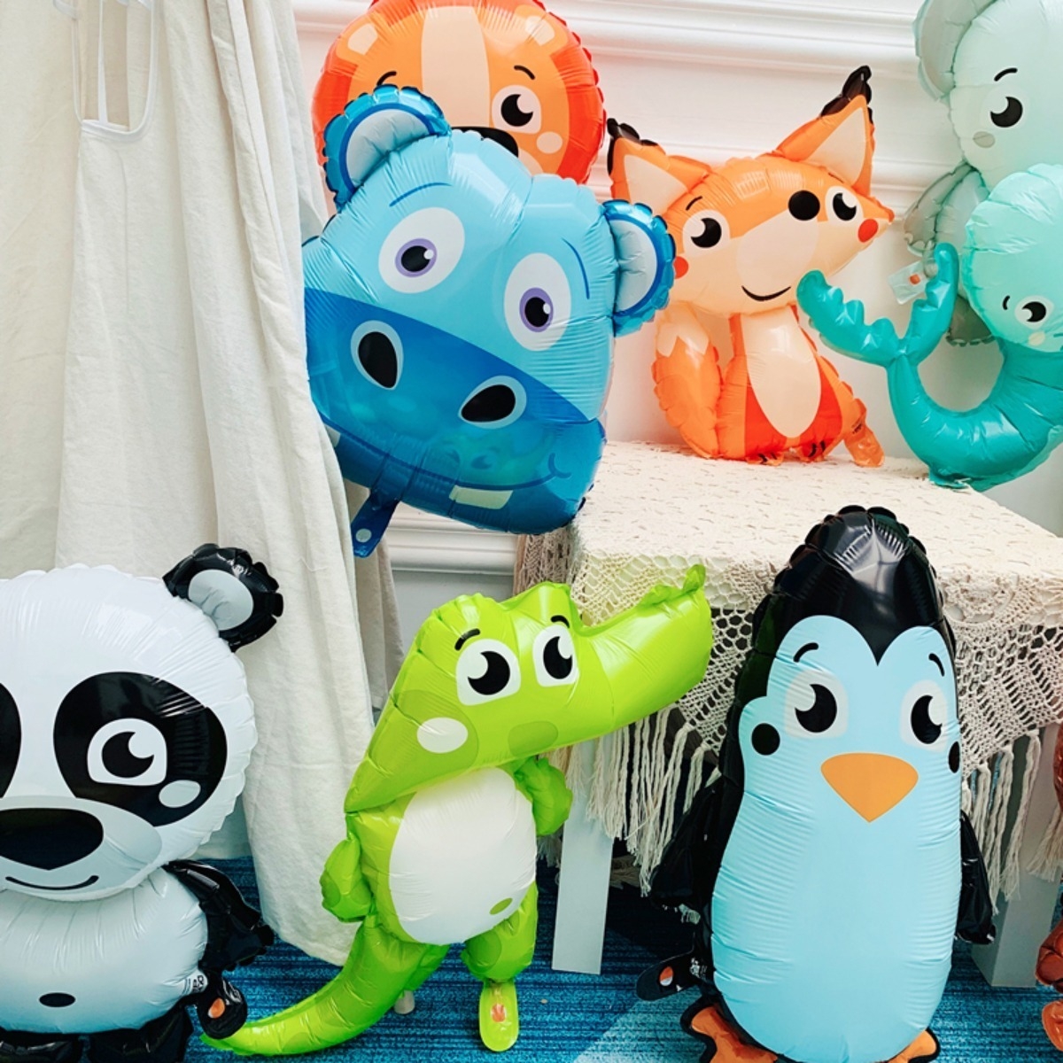 Globos Aire O Helio Para Cumpleaños Animales Iluminaras - Imagen 10