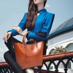 Bolso Gran Capacidad Bandolera Cartera Grande Cuero Pu - Imagen 6