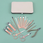 Set Manicura Y Pedicura Completo 18 Piezas Con Estuche