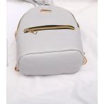 Mini Mochila Bandolera Simil Cuero Moderna Chica - Imagen 9