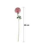 Flor Diente De Leon Con Hojas Decorativa 55 Cm - Imagen 4