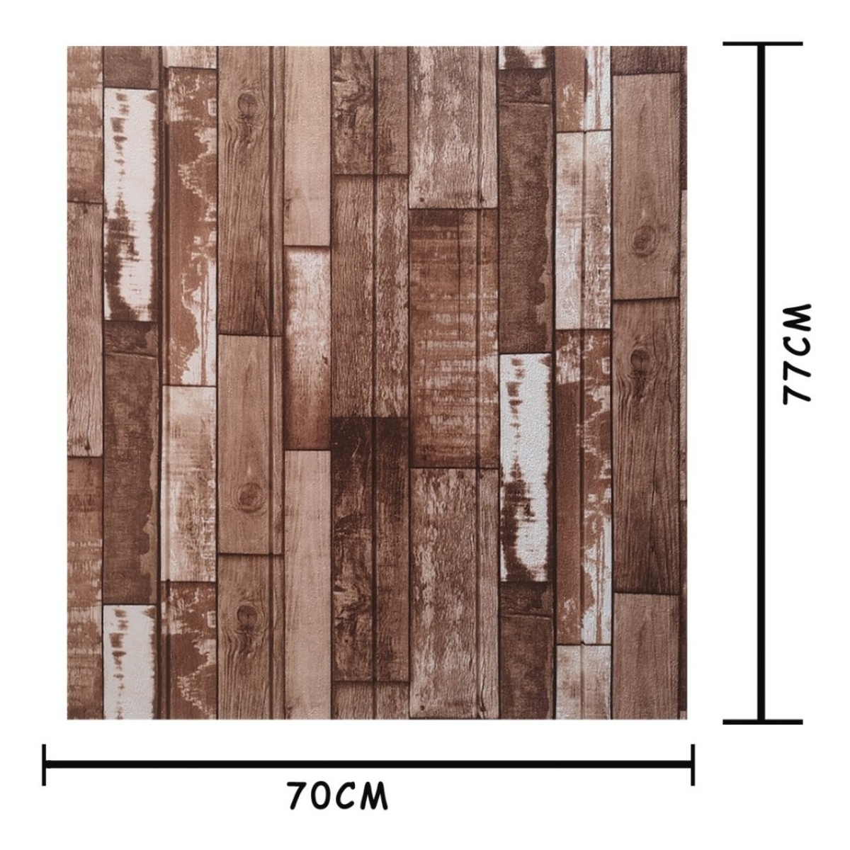 Revestimientos Adhesivo Panel 3d Simil Madera Oscura 0.8mm - Imagen 2