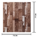 Revestimientos Adhesivo Panel 3d Simil Madera Oscura 0.8mm - Imagen 2