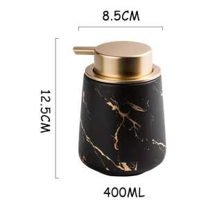 Dispensador De Jabon O Desinfectante Textura Marmol 400ml, foto 10