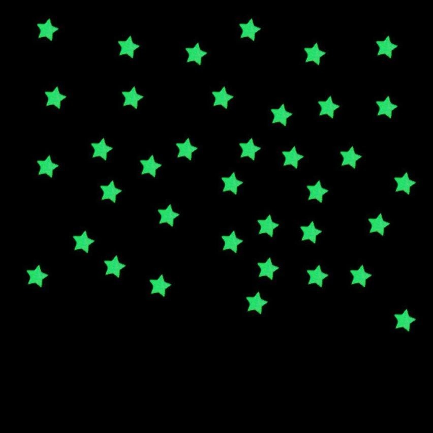 Estrellas Fluorescentes Luminosas En 3d De Pared - Iluminarás