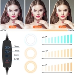 Espejo Con Luz Led Selfie + Soporte Celular Foto Maquillaje - Imagen 6