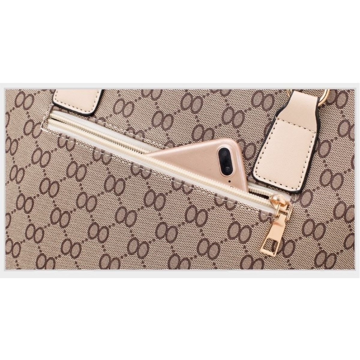 Set De Cartera Bolso Dama Moderna 6 Piezas Estampada - Imagen 13