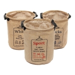 Canasto Para Ropa Sucia Cesto Multiuso Hogar Lino Sintetico - Imagen 8