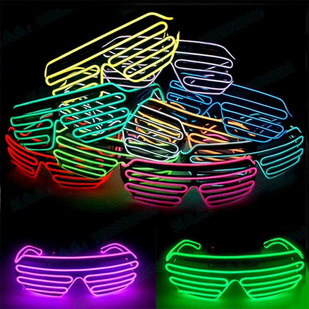 4 gafas LED 2023 que se iluminan elegantes gafas 2023 que brillan