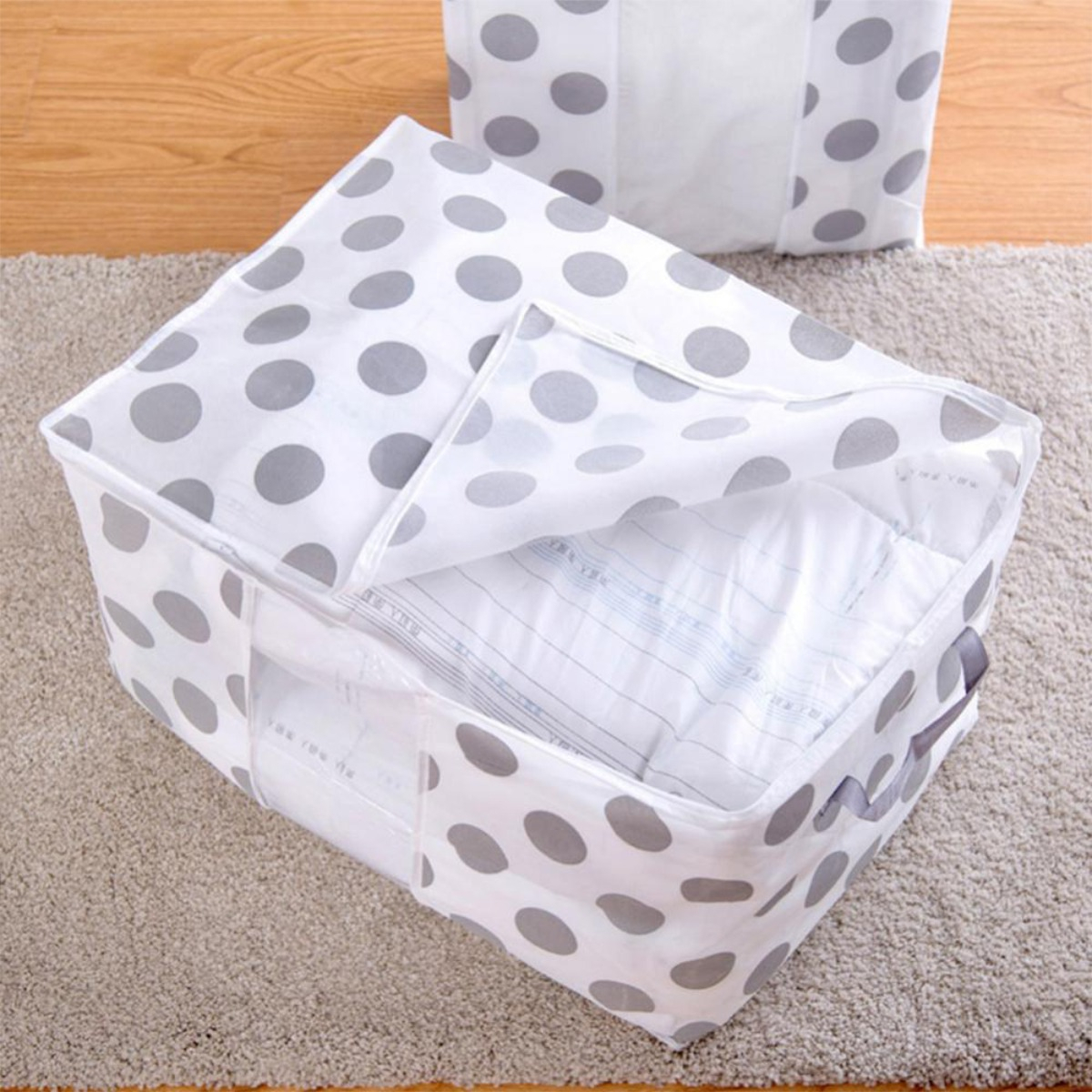 Bolsa Plegable Para Guardar Ropa Con Ventana Diseños 60 X 40 - Imagen 6