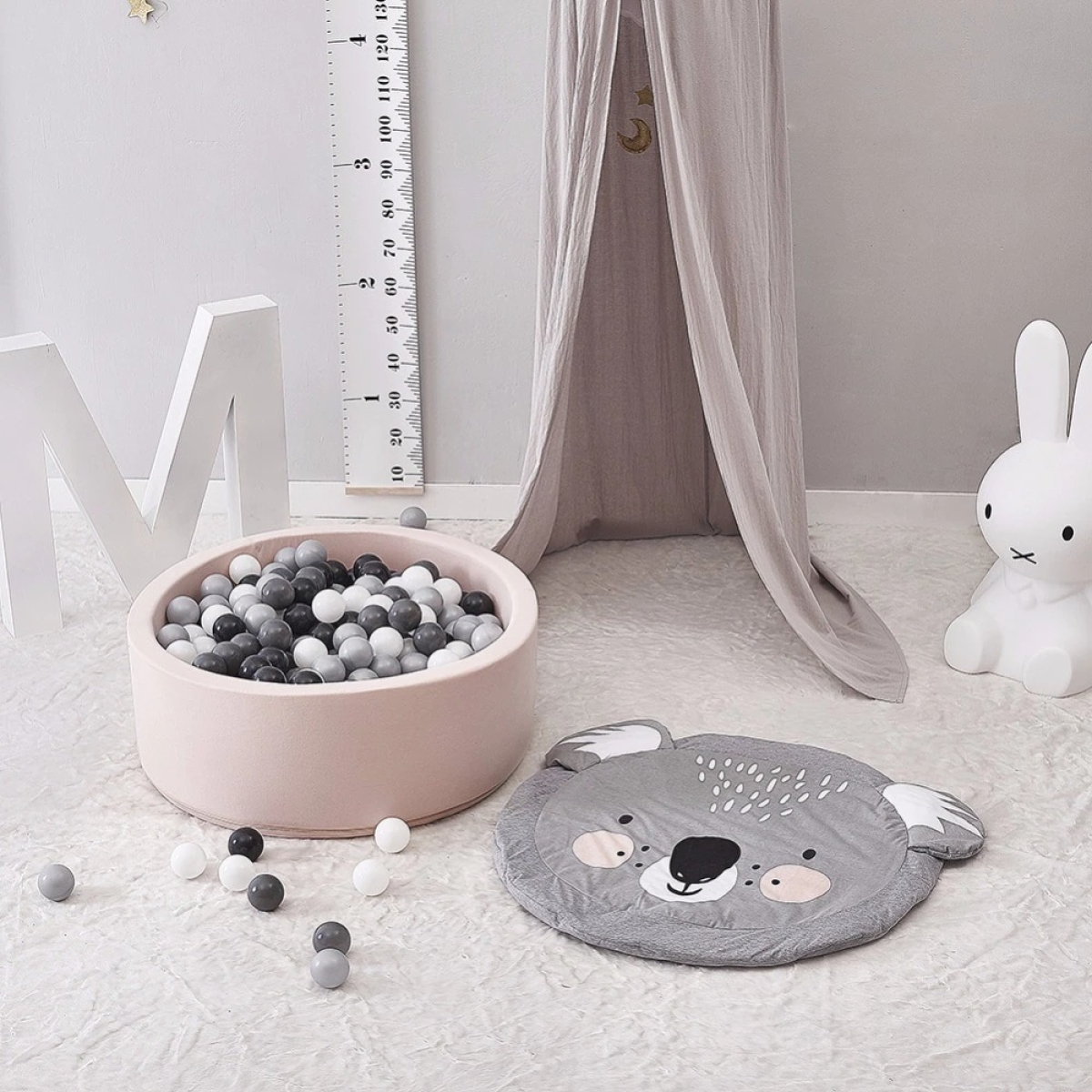 Alfombra Redonda Algodón De Animales Para Bebes Decorativa - Imagen 7