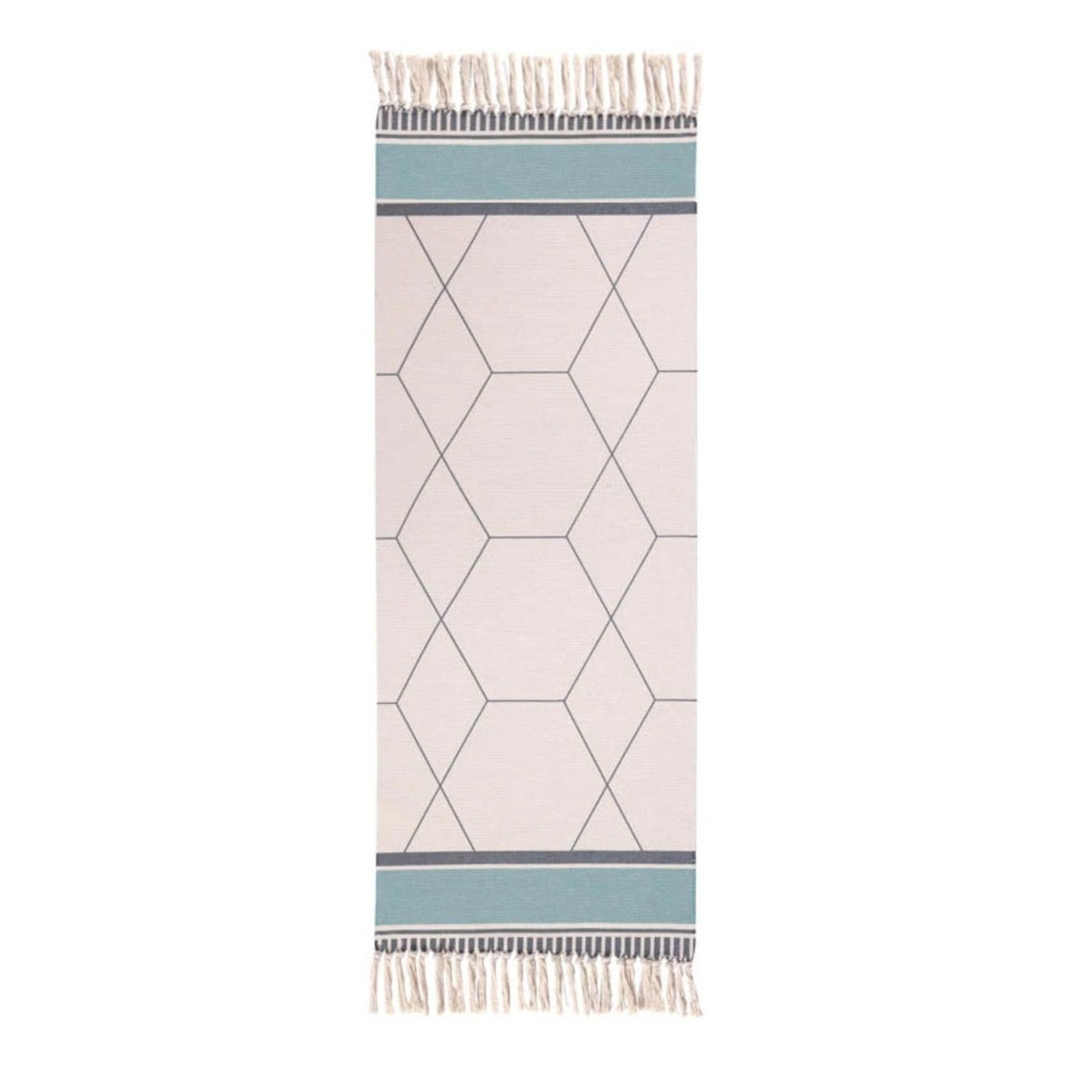Alfombras Nórdicas Vintage Con Borlas Flecos Textil 180 Cm - Imagen 13