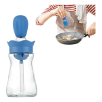 Aceitera Dispensador Aceite Vidrio Y Silicona Pincel Medidor - Imagen 14