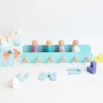 Perchero Colgante De Pared Infantil Con Estante Decorativo - Imagen 3