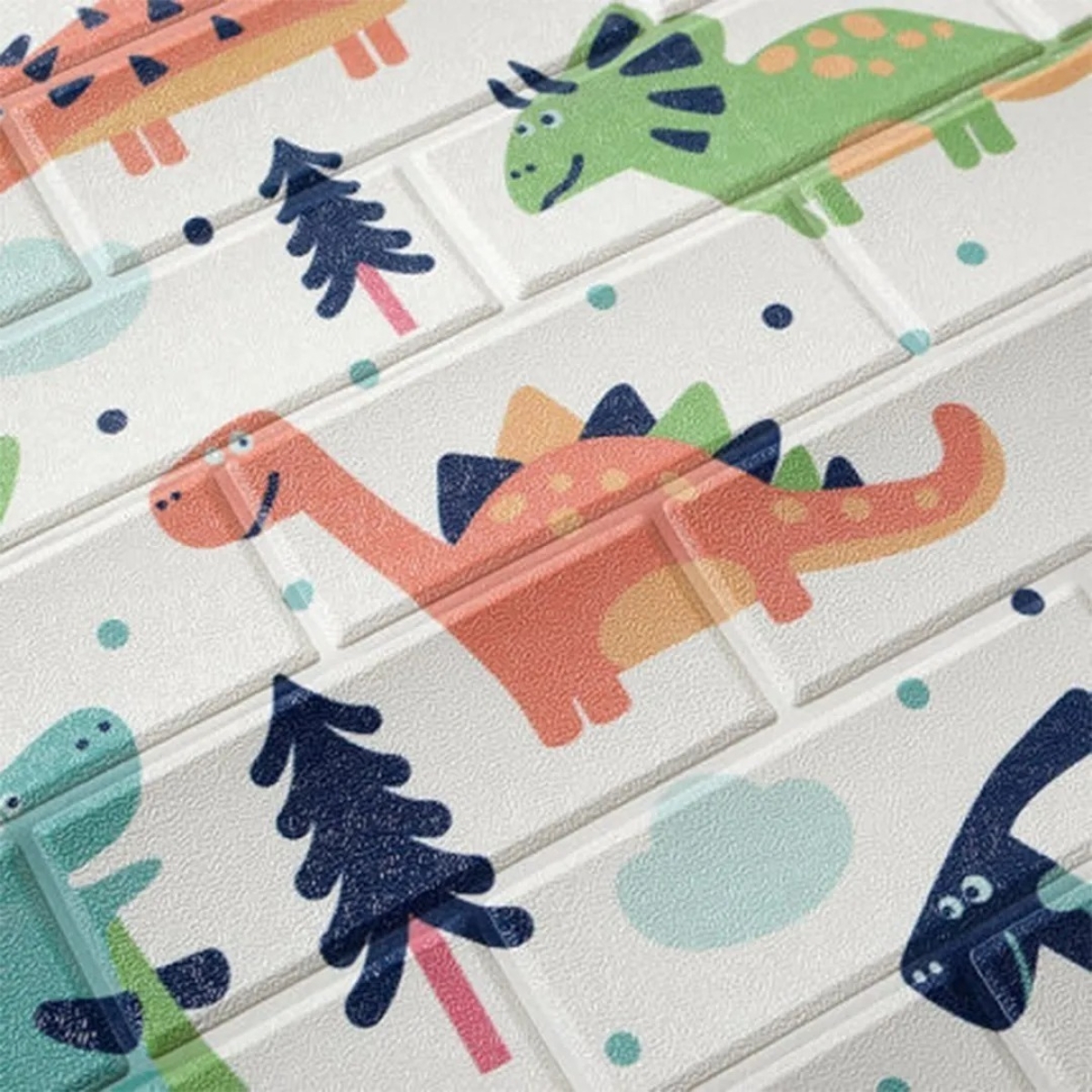 Revestimientos Adhesivo Panel 3d Simil Dino Niños Deco - Imagen 18