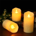 Vela Led Grande Imitación Llama Decoración A Pila 20 Cm - Imagen 4