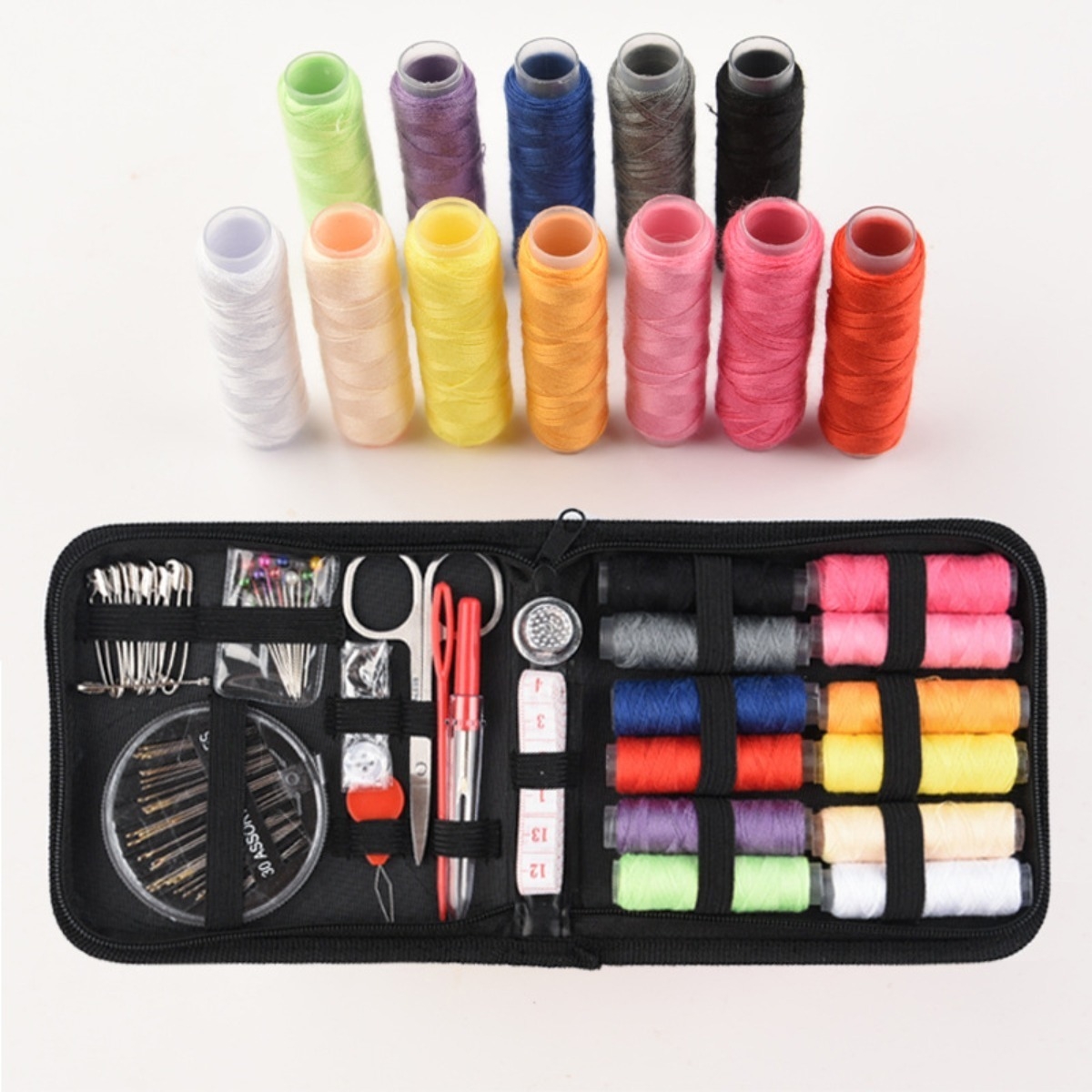 Set De Costura Completo Costurero + 12 Rollos Total 72 Pzas - Imagen 4