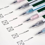 Set De 12 Lapiceras Fibras Boligrafo Papeleria - Imagen 3