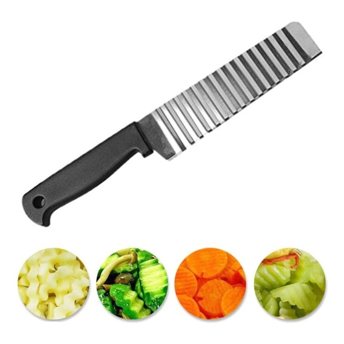 Cuchillo De Acero Cortador De Papas Y Vegetales - Imagen 1