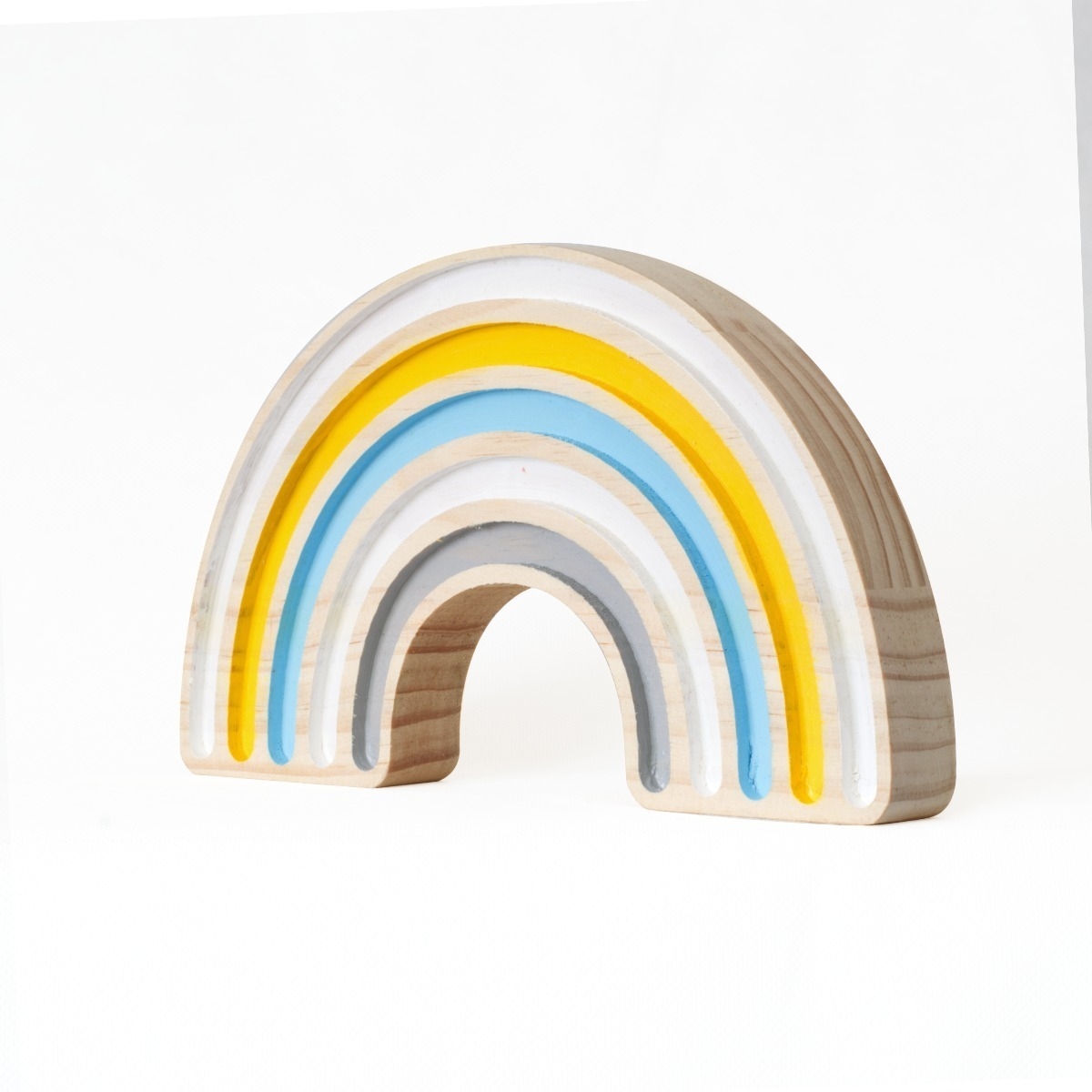 Adorno Arcoiris De Madera Para Cuarto Infantil Boho - Imagen 21