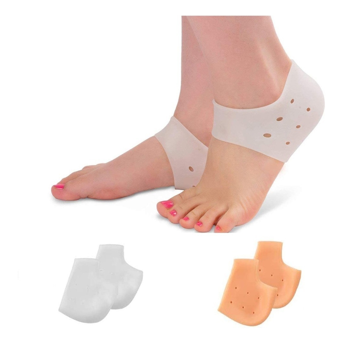 Tobillera En Silicona, Protege Todo El Talón, Unisex - Imagen 1