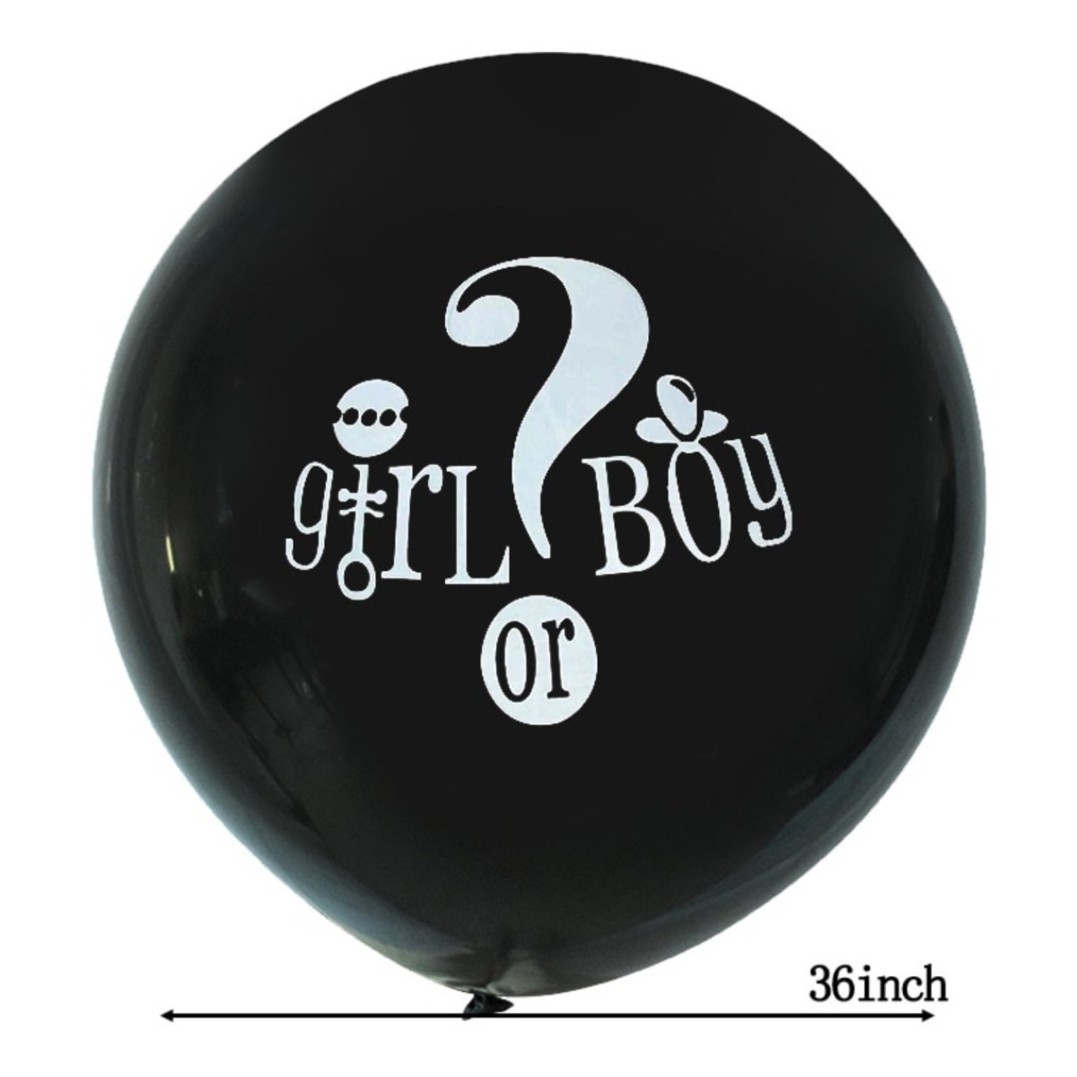 Globo Fiesta De Revelacion De Genero Bebe Baby Shower 90cm - Imagen 2