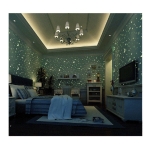 Papel Empapelar Adhesivo Luminoso Brillante Infantil Celeste - Imagen 7