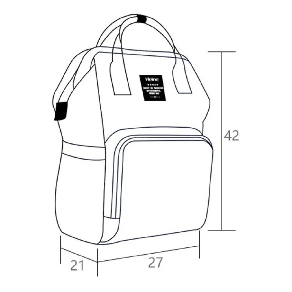 Bolso Mochila Maternal Heine Super Cómodo Varios Colores - Imagen 14