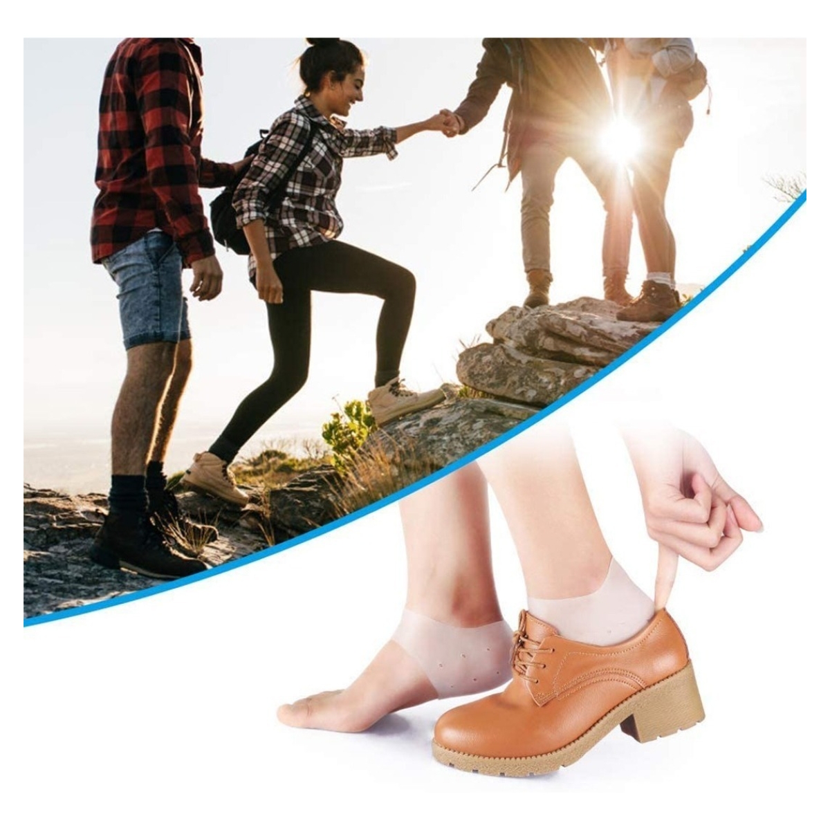 Tobillera En Silicona, Protege Todo El Talón, Unisex - Imagen 6