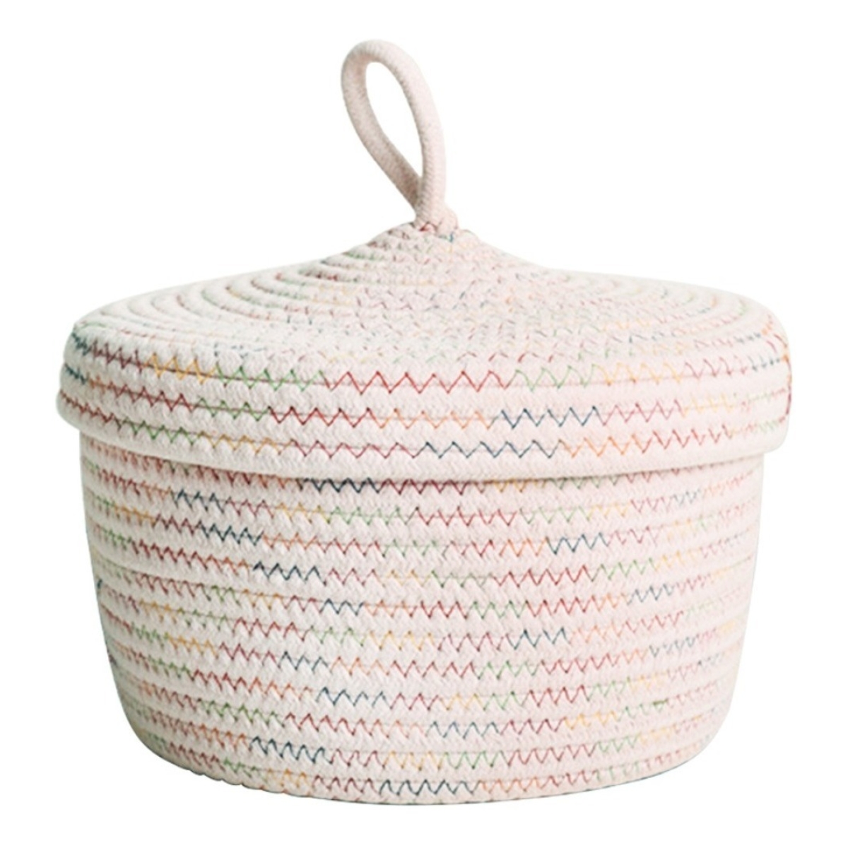 Set X3 Cestos Decorativos Para Organizar Con Tapa Iluminaras - Imagen 7