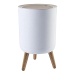 Papelera Cesto Basura Patas De Madera Decorativo Cocina Baño