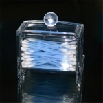 Dispensador De Hisopos Cotonetes Bastoncillos Acrilico - Imagen 2