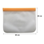 Set X10 Bolsas Almacenamiento Reutilizable Hermética 26x22cm - Imagen 2