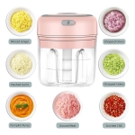 Cortador Triturador Eléctrico Ajo Verduras Recargable 100 Ml - Imagen 5
