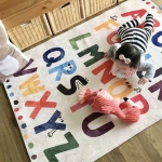 Alfombra Infantil Estilo Nordico Abecedario 80x120 Iluminara - Imagen 6