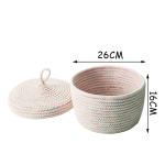 Set X3 Cestos Decorativos Para Organizar Con Tapa Iluminaras - Imagen 9