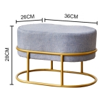 Taburete Decorativo Nordico Mini Sofa De Living Dormitorio - Imagen 2