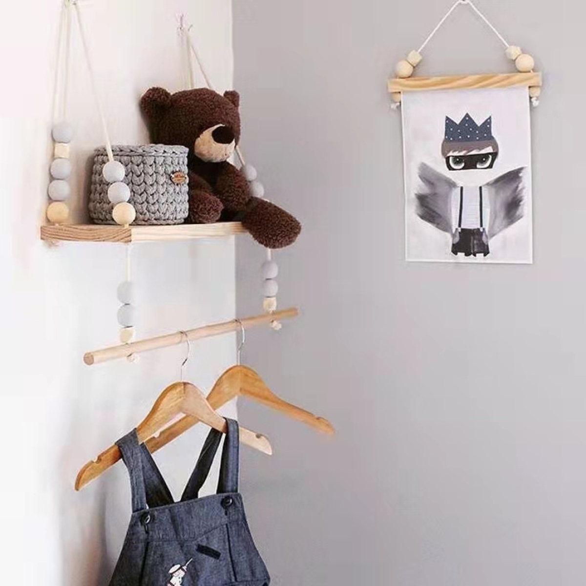 Estanteria Artesanal Para Habitacion De Niños Estilo Nordica - Imagen 6