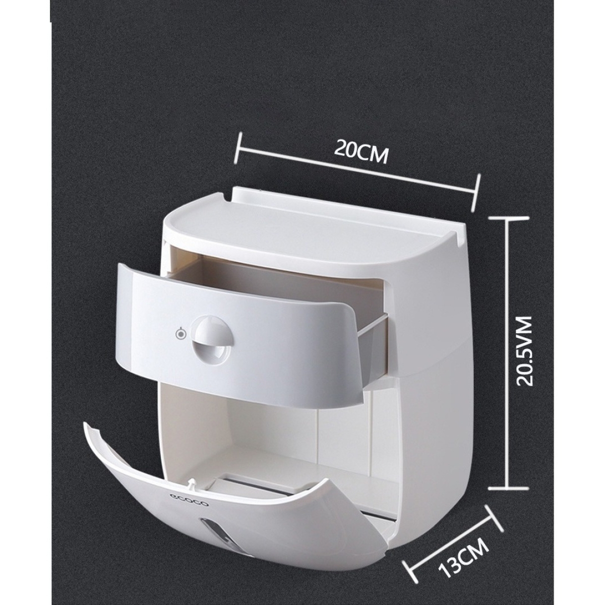 Dispensador De Papel Higienico Con Cajon Baño - Imagen 15
