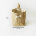 Bolsa Cesto De Tela Lino Para Almacenar Objetos Colgante - Imagen 29