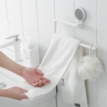 Porta Rollo Soporte Para Repasador Cocina Baño C/ventosa - Imagen 5