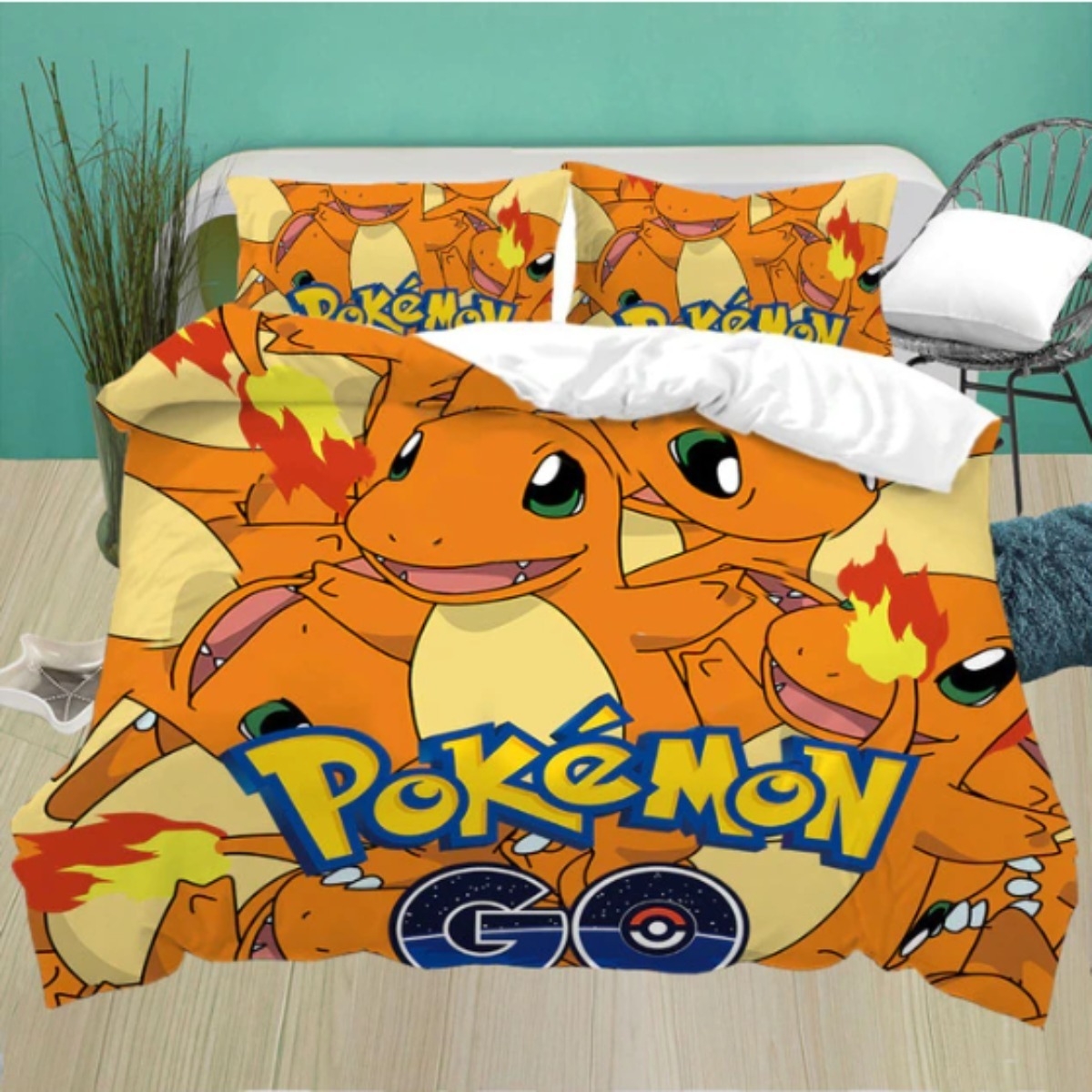 Juego De Ropa De Cama Para Niños Diseños Pokemon 1 Plaza - Imagen 1