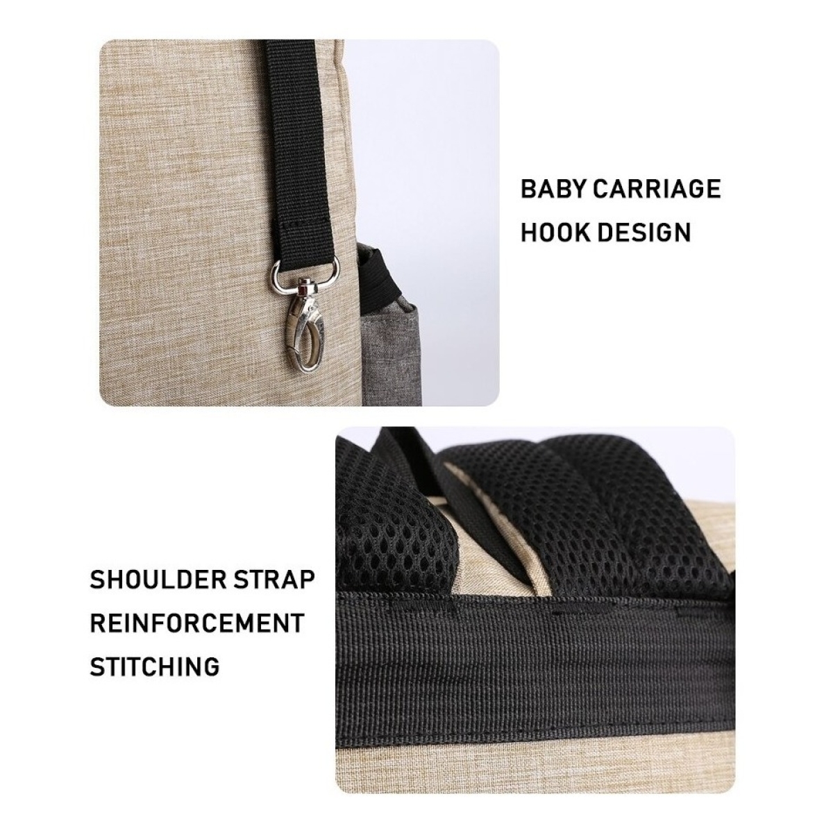 Bolso Mochila Maternal Impermeable Y Reforzado - Imagen 7