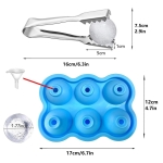 Molde Silicona X6 Cubitos De Hielo Redondos Cubetera Hielera - Imagen 15
