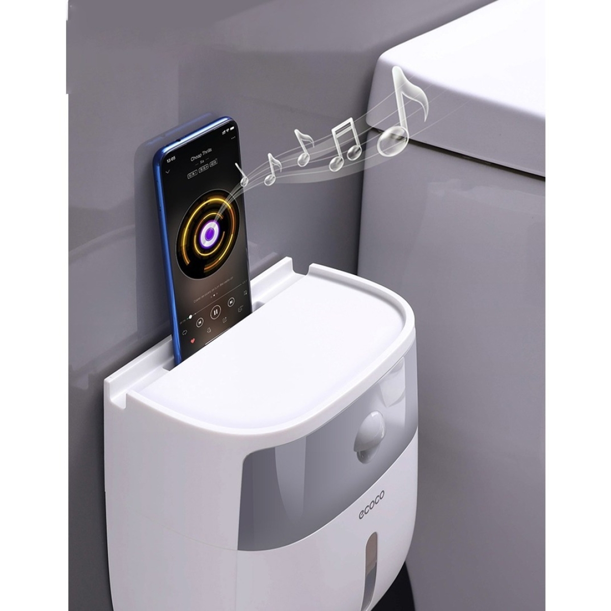 Dispensador De Papel Higienico Con Cajon Baño - Imagen 14