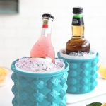 Hielera Circular Silicona Congela Rápido Enfria Latas 1000ml - Imagen 6