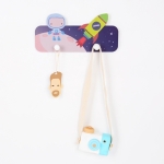 Perchero Colgante De Pared Infantil Astronautas Decorativo - Imagen 5