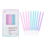 Velas Decorativas De Colores Para Cumpleaños Fiestas