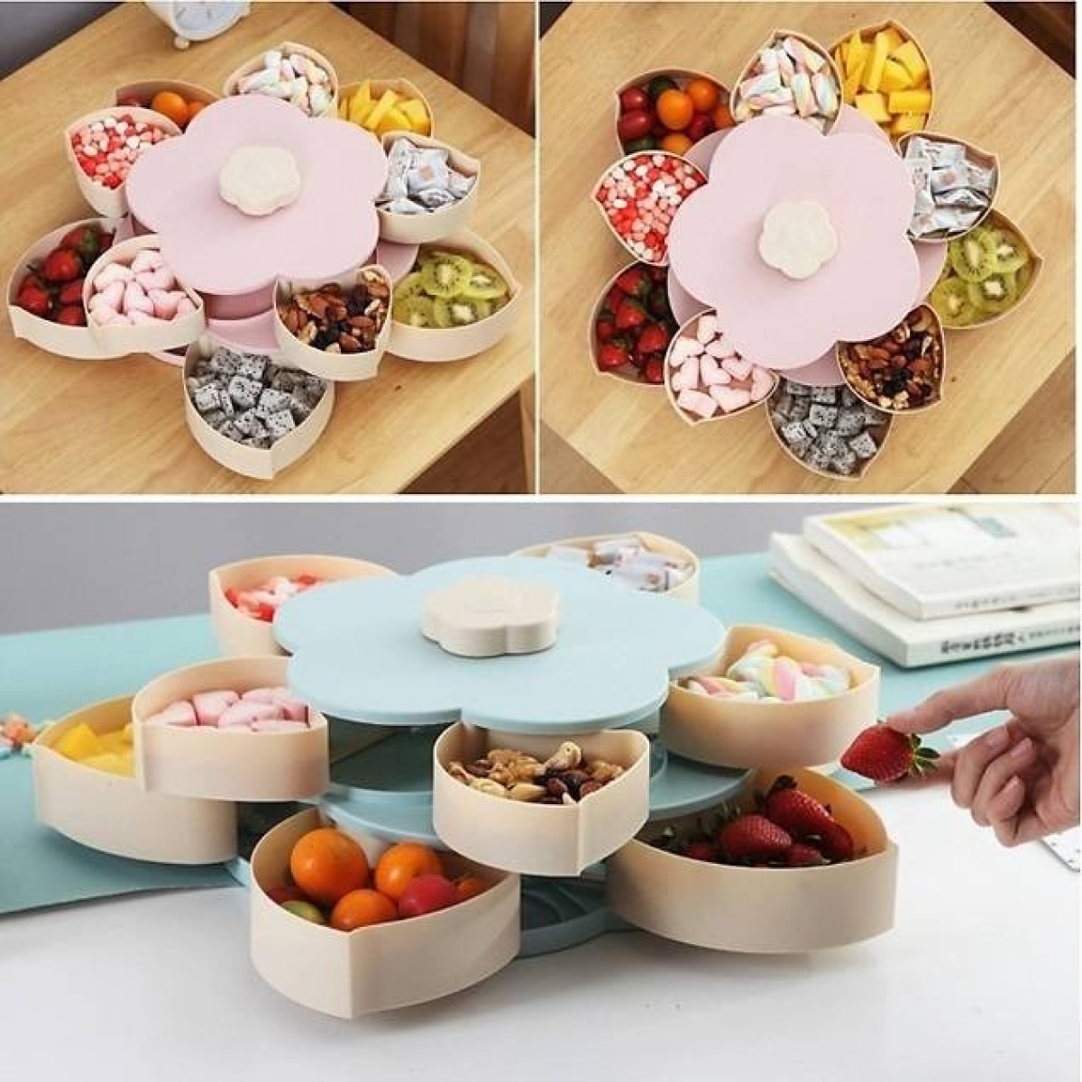Caja Plegable Organizador Snack Picadas Caramelos 10 Compart - Imagen 10